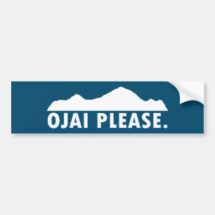 Autocollant De Voiture Ojai Californie S'Il Vous Plaît