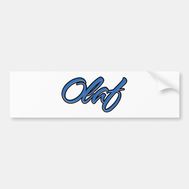 Autocollant De Voiture Olaf Nom bleu Autoaufkleber Sticker (Devant)