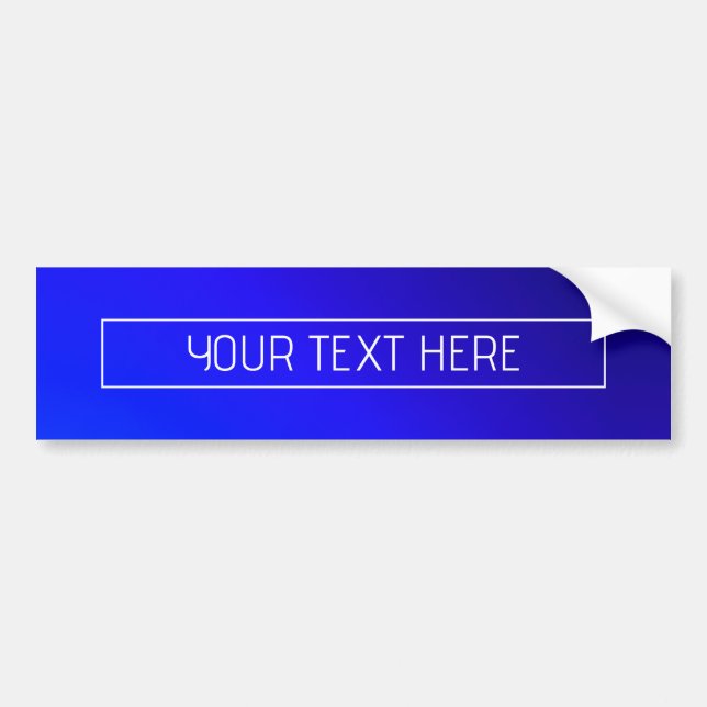 Autocollant De Voiture Ombre moderne Bleu Clair et Violet (Devant)