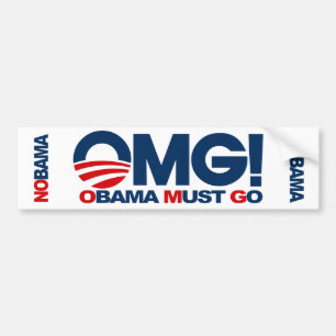Autocollant De Voiture OMG ! Obama doit aller