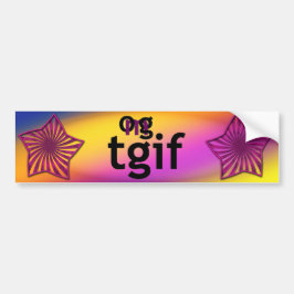 Autocollant De Voiture OMG ! tgif