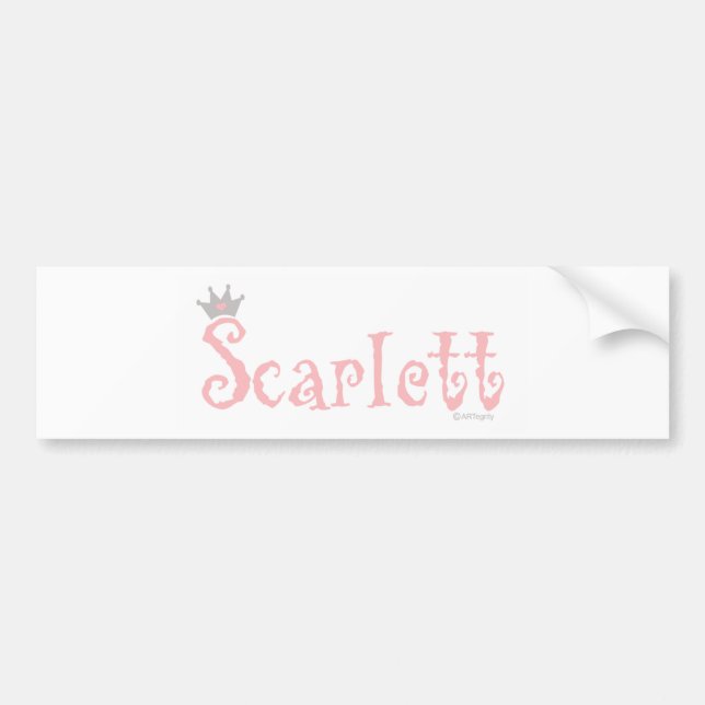 Autocollant De Voiture ONEderful Scarlett (Devant)