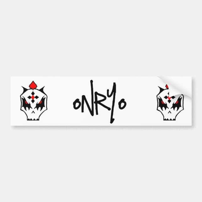 AUTOCOLLANT DE VOITURE ONRYO (Devant)
