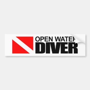 Autocollant De Voiture Open Water Diver