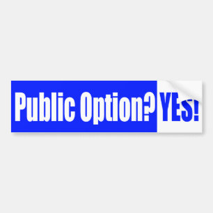 Autocollant De Voiture Option publique ? Oui ! Adhésif pour pare-chocs