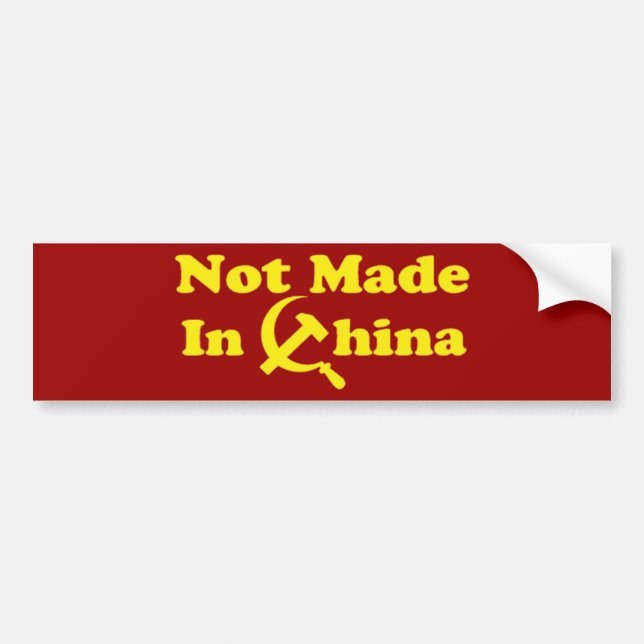 Autocollant De Voiture OPUS non fabriqué en Chine (Devant)