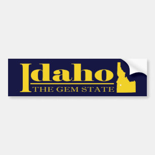 Autocollant De Voiture Or de l'Idaho