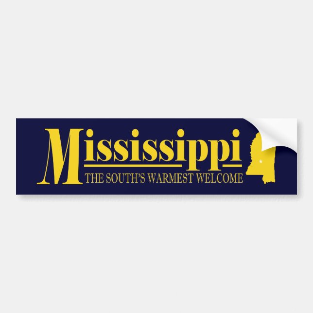 Autocollant De Voiture Or du Mississippi (Devant)