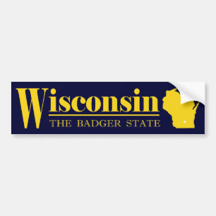Autocollant De Voiture Or du Wisconsin