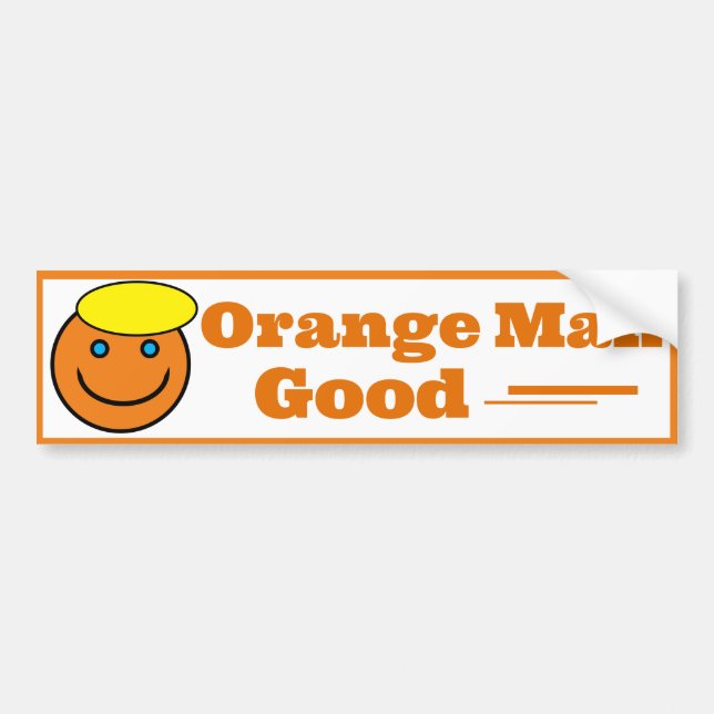 Autocollant De Voiture Orange Man BON (Devant)