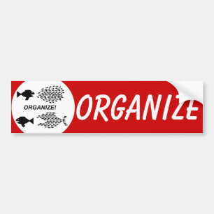 Autocollant De Voiture Organiser l'autocollant de pare-chocs