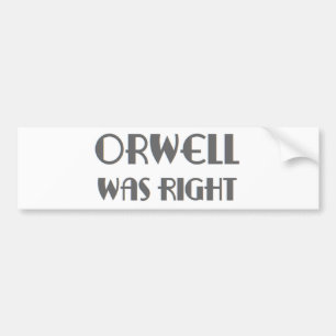 Autocollant De Voiture orwell avait raison