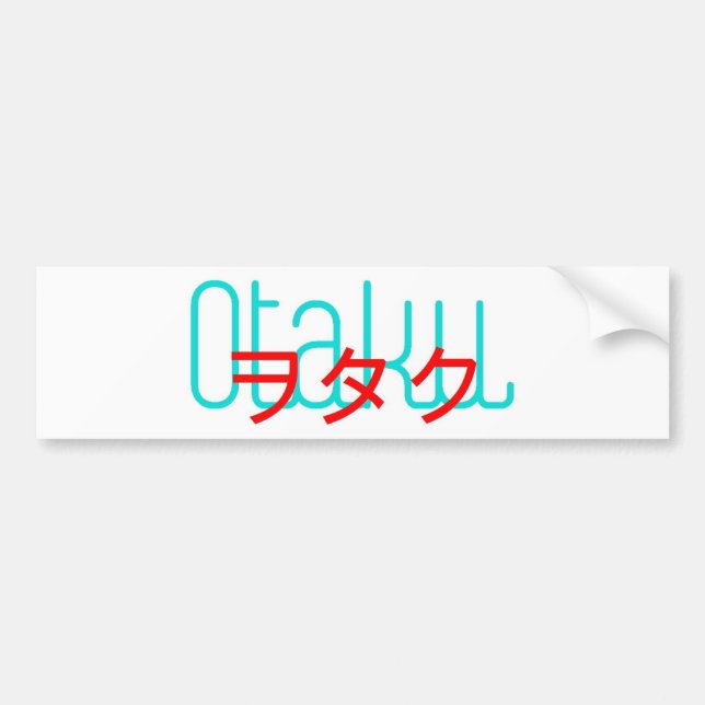 Autocollant De Voiture Otaku (Devant)