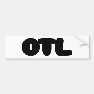 Autocollant De Voiture OTL Emoticon ~ Korean Slang