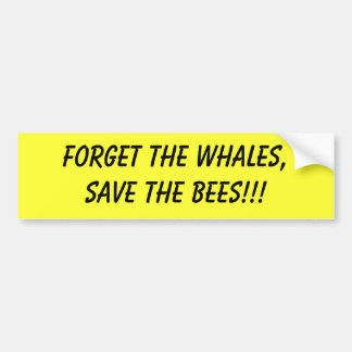 Autocollant De Voiture oubliez que les baleines sauvent l'adhésif pour