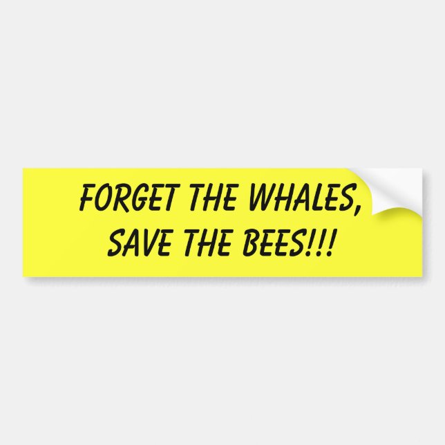 Autocollant De Voiture oubliez que les baleines sauvent l'adhésif pour (Devant)
