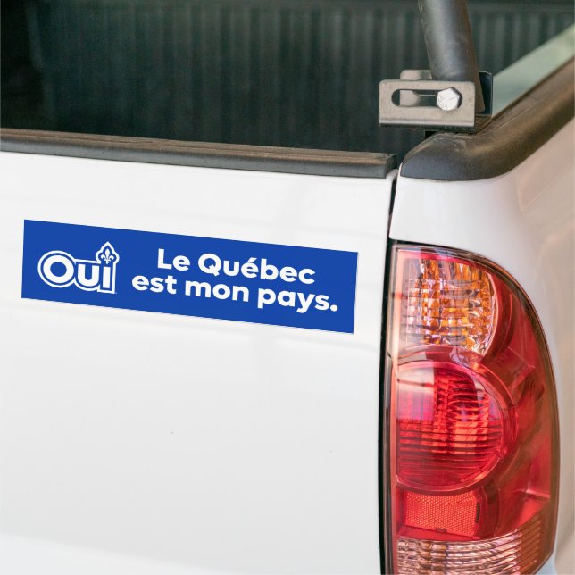 Autocollant De Voiture OUI Québec (Sur camion)