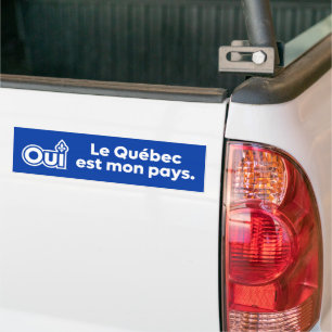 Autocollant De Voiture OUI Quebec