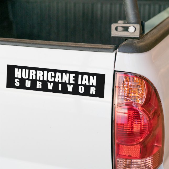 Autocollant De Voiture Ouragan Ian Survivor (Sur camion)