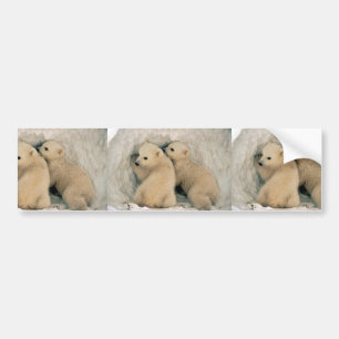 Autocollant De Voiture Ours blanc