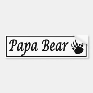Autocollant De Voiture Ours de papa. Décalque d'autocollant de voiture