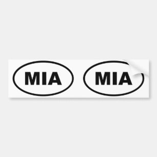 Autocollant De Voiture Oval Miami MIA
