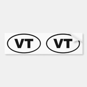 Autocollant De Voiture Oval VT du Vermont