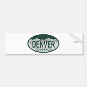 Autocollant De Voiture Ovale de permis de Denver