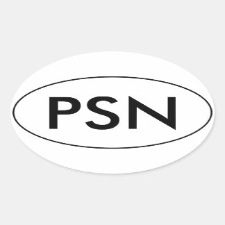 Autocollant de voiture ovale PantsuitNation | PSN 
