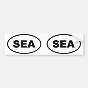 Autocollant De Voiture Ovale Seattle SEA