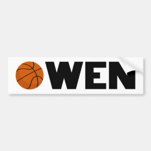Autocollant De Voiture Owen Basketball