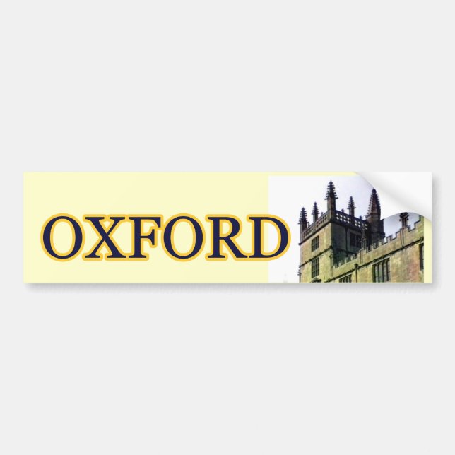 Autocollant De Voiture Oxford Angleterre 1986 spirales de construction 1 (Devant)