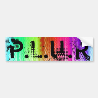 AUTOCOLLANT DE VOITURE P.L.U.R