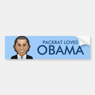 Autocollant De Voiture PackRat aime Obama