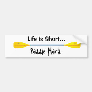 Autocollant De Voiture Paddle Hard, kayak