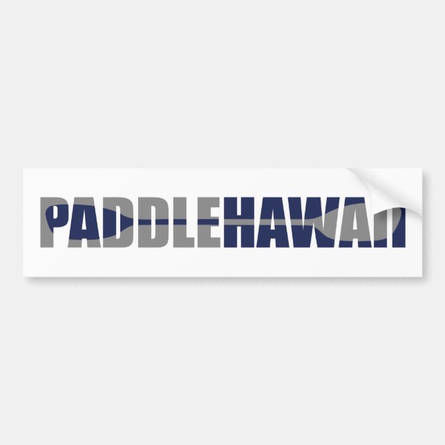Autocollant De Voiture Paddle Hawaii Kayak (Devant)