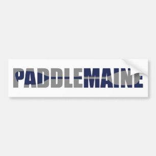 Autocollant De Voiture Paddle Maine Kayaking