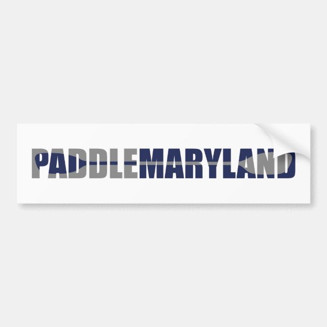 Autocollant De Voiture Paddle Maryland Kayak (Devant)
