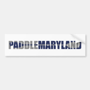 Autocollant De Voiture Paddle Maryland Kayaking