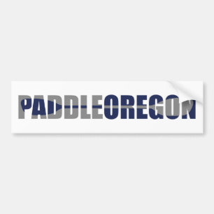 Autocollant De Voiture Paddle Oregon Kayaking