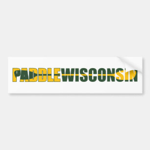 Autocollant De Voiture Paddle Wisconsin Kayaking