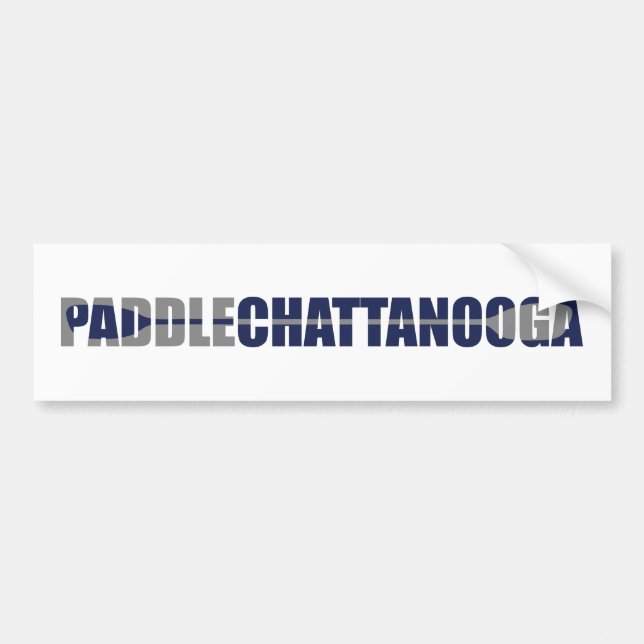 Autocollant De Voiture Pagaie Chattanooga Tennessee Canoë-kayak (Devant)