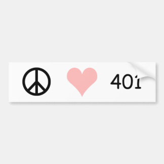 Autocollant De Voiture paix, amour, 401