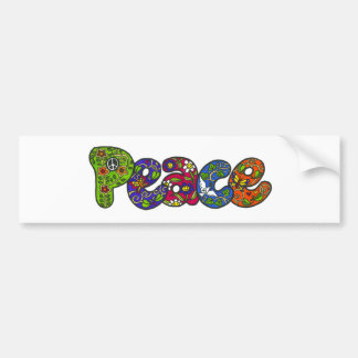 Autocollant De Voiture Paix Bumpersticker