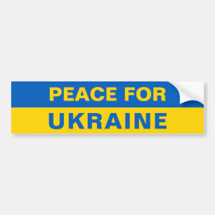 Autocollant De Voiture Paix pour l'Ukraine soutien drapeau ukrainien