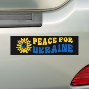 Autocollant De Voiture Paix pour tournesol Ukraine
