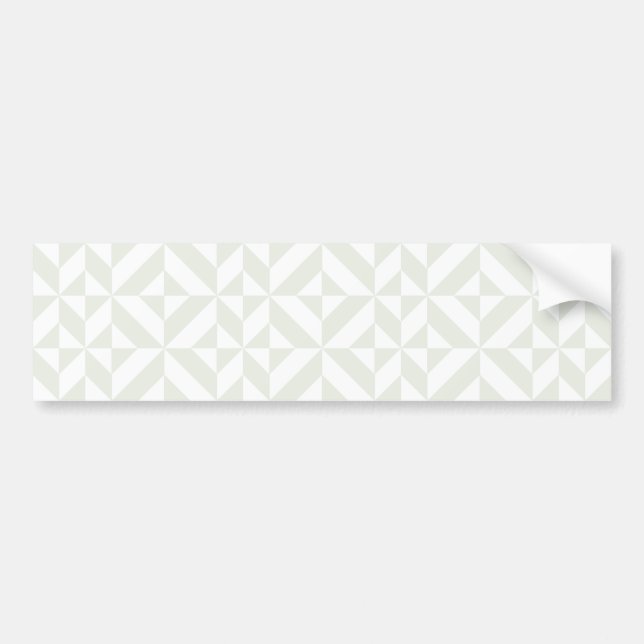 Autocollant De Voiture Pale Gray Geometric Deco Cube Pattern (Devant)