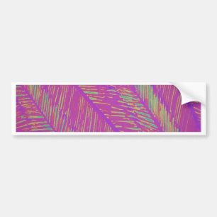 Autocollant De Voiture Palmes de néon violet