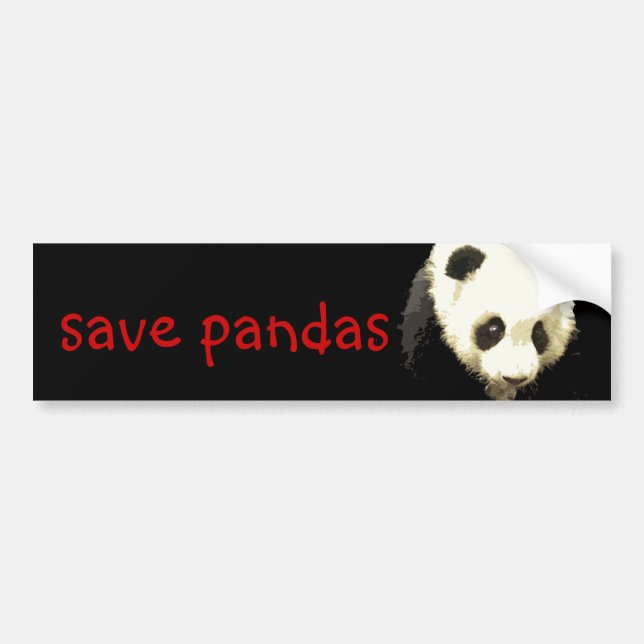 Autocollant De Voiture Panda (Devant)