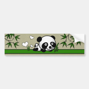 Autocollant De Voiture Panda confiant